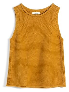 Madewell Highbury Sweater Tank | Mustard | Small